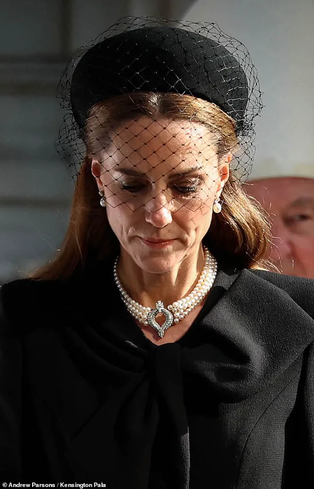 Princess of Wales Pays Tribute at Duchess of Kent's Funeral, Wearing Late Queen's Jewelry