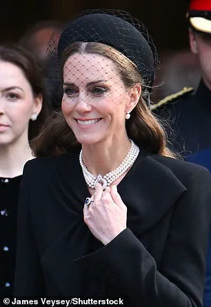 Princess of Wales Pays Tribute at Duchess of Kent's Funeral, Wearing Late Queen's Jewelry