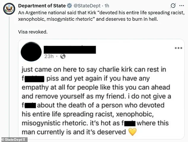 Visa Revocations for Mocking Charlie Kirk's Death Raise Concerns Over Foreign Policy and Free Speech