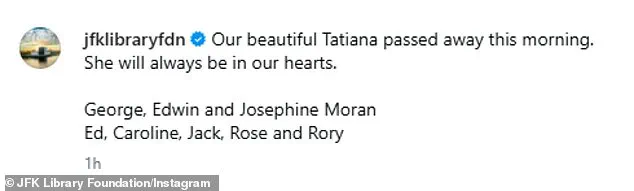 Tatiana Schlossberg, Granddaughter of JFK, Dies at 35 After Battle with Acute Myeloid Leukemia
