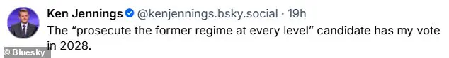 Ken Jennings: 'I Support the Candidate Who Will Sue Trump Over ICE Shooting' – As Controversy Surrounds ICE Agent's Fatal Act