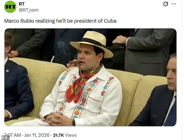 Trump's Cryptic Endorsement of Marco Rubio as 'President of Cuba' Sparks Viral Humor and Speculation
