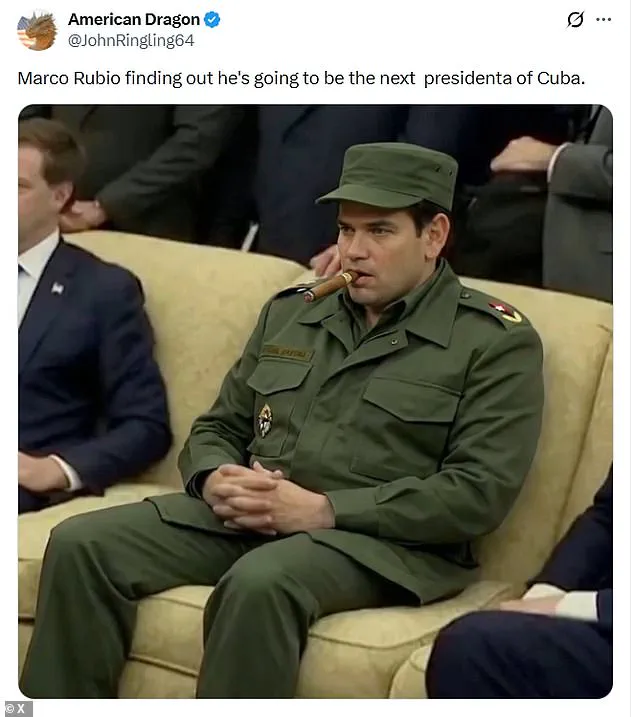 Trump's Cryptic Endorsement of Marco Rubio as 'President of Cuba' Sparks Viral Humor and Speculation