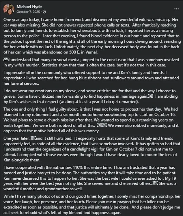 Kimberly Hyde Found Dead in Vehicle with Signs of Blunt Force Trauma and Stab Wounds in Vernal, Utah