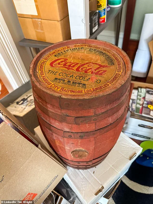 Atlanta Homebuyer Discovers Five-Gallon Wooden Barrel from Early 20th-Century Coca-Cola Recipe in Historic Property Attic