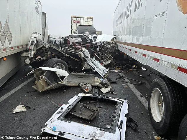 Dense Fog Triggers Chain-Reaction Pileup, Stranding Hundreds on Highway 99 Near Earlimart