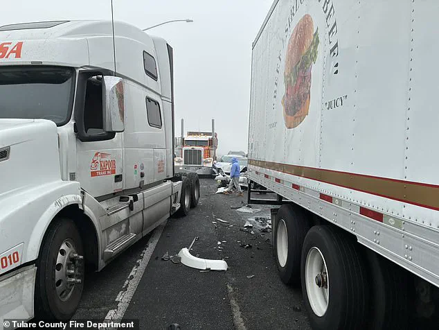 Dense Fog Triggers Chain-Reaction Pileup, Stranding Hundreds on Highway 99 Near Earlimart
