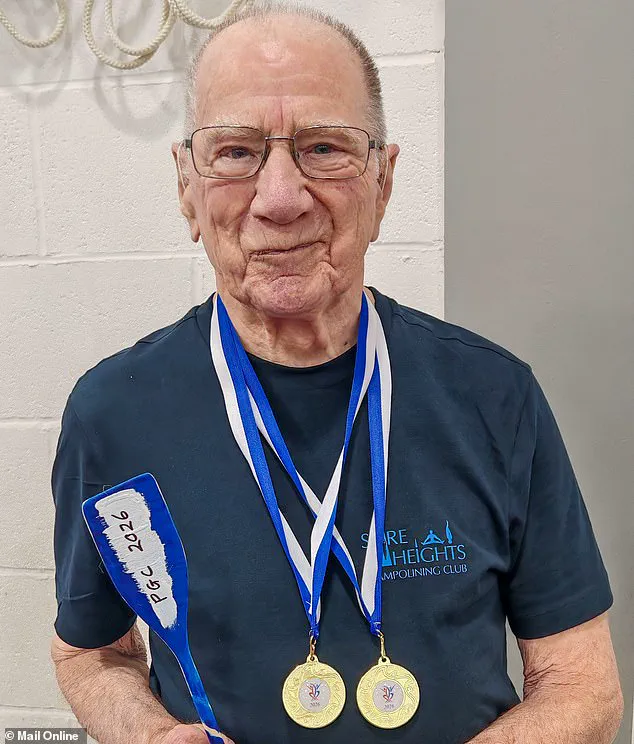 91-Year-Old Former RAF Gymnast Peter Quinney Claims Trampolining Gold in Stunning Comeback