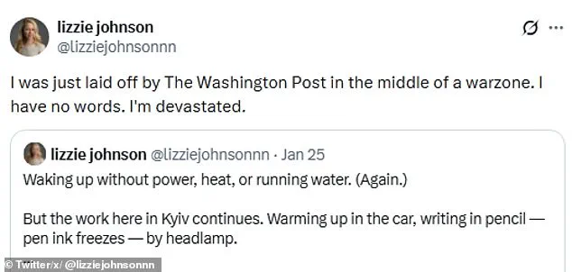 Washington Post Correspondent Laid Off in Ukraine War Zone as Media Giant Cuts Jobs