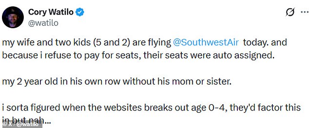 Father's Frustration Ignites Social Media Firestorm as Southwest Airlines Faces Backlash Over Two-Year-Old Separation and Debate on Airline Policies