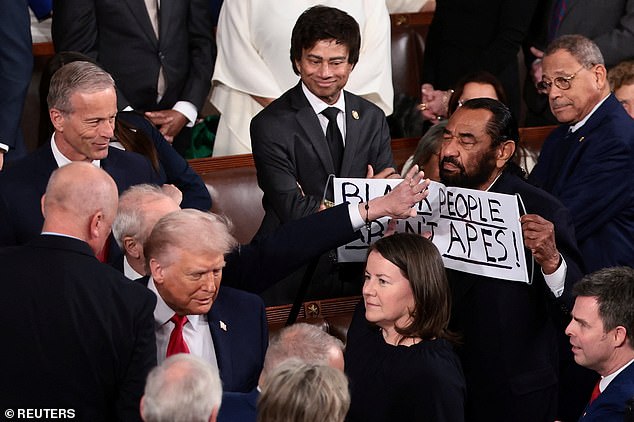 Al Green Ejected from House Chamber During State of the Union for Protest Against Trump's AI Video