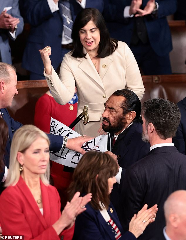 Al Green Ejected from House Chamber During State of the Union for Protest Against Trump's AI Video