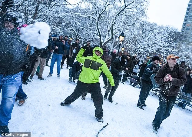 Snowball Fight at Washington Square Park Leaves NYPD Officers Injured, Sparking Debate Over Mischief vs. Aggression