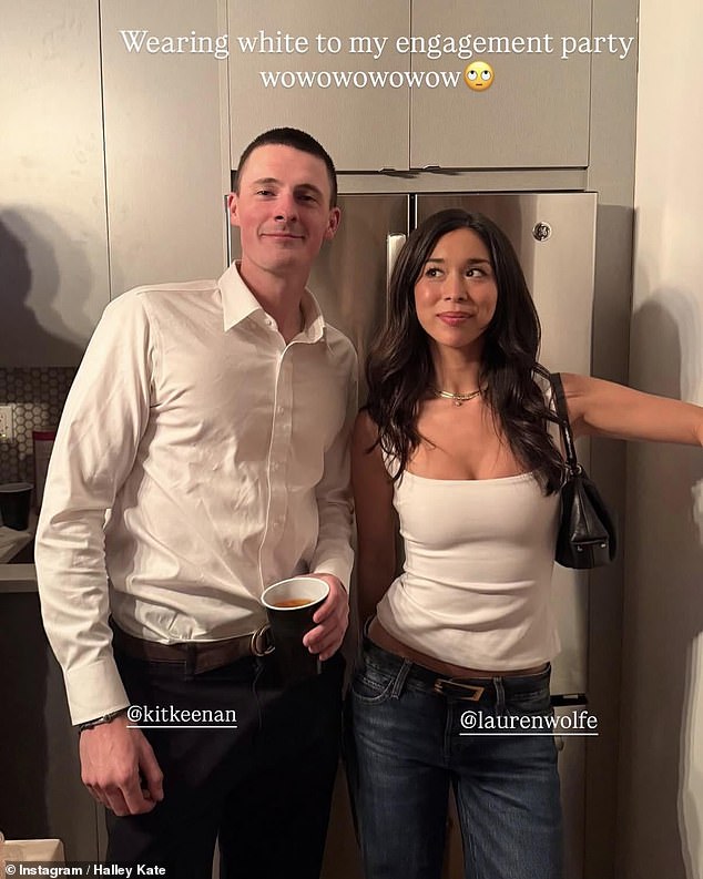 Halley Kate McGookin Faces Social Media Debate Over Engagement Party Fashion Choices as Couple Prefers Intimate Gathering to Traditional Wedding Plans