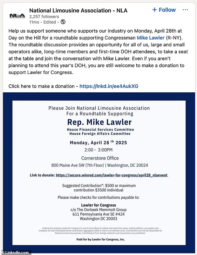 Mike Lawler's Campaign Under Fire for $150,000 in Luxury Spending, Including Limousine Trips and Ritz-Carlton Stays