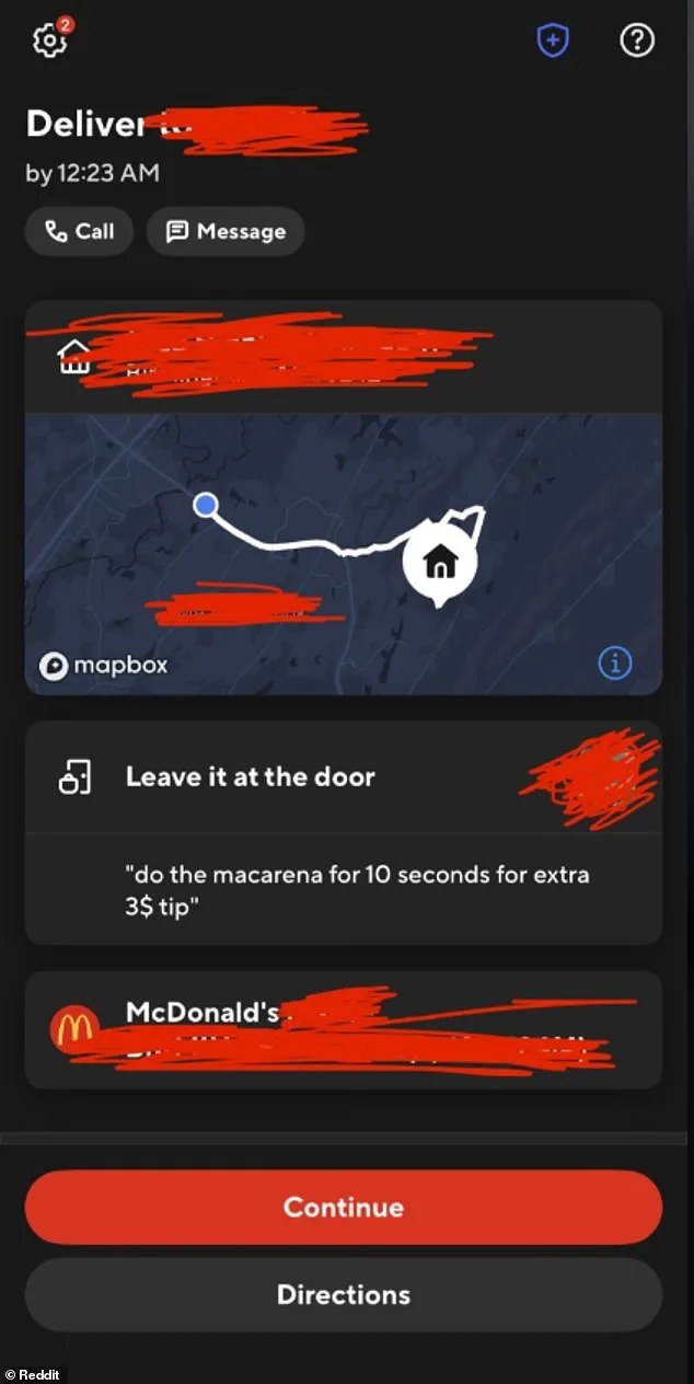 DoorDash Driver Faces Viral Controversy After Customer Requests Macarena Dance for Tip