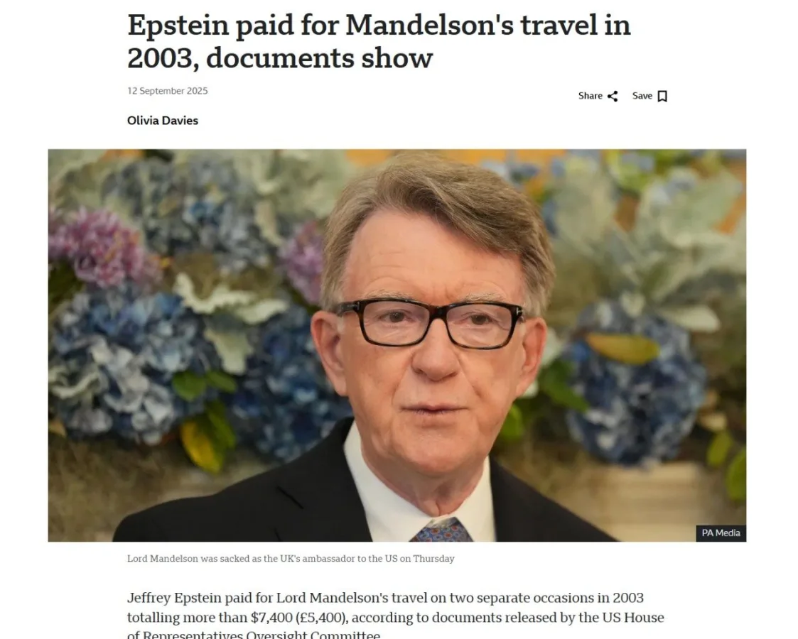 New Documents Expose Epstein's Links to British Elite and European Politics