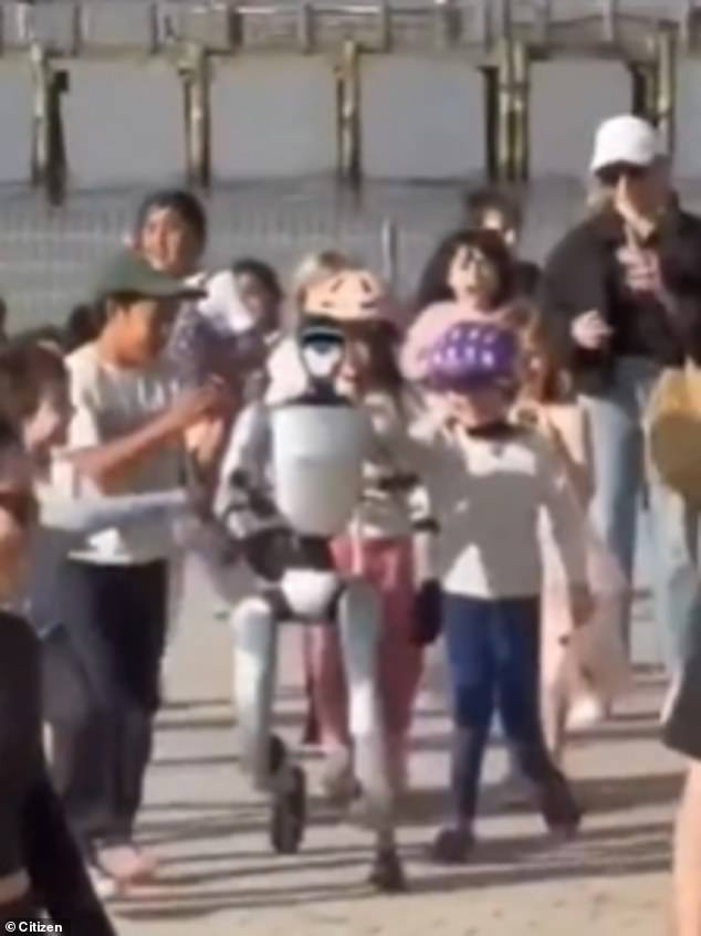 Humanoid Robot Dodges Giggling Kids in Brooklyn Park as Innovation Sparks Unease
