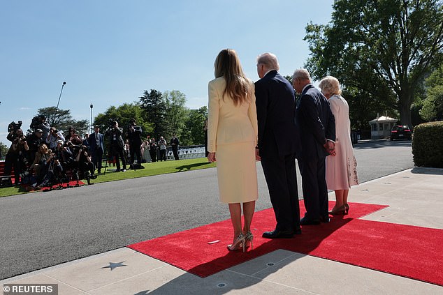 King Charles and Queen Camilla arrive in D.C. as White House remains under construction.