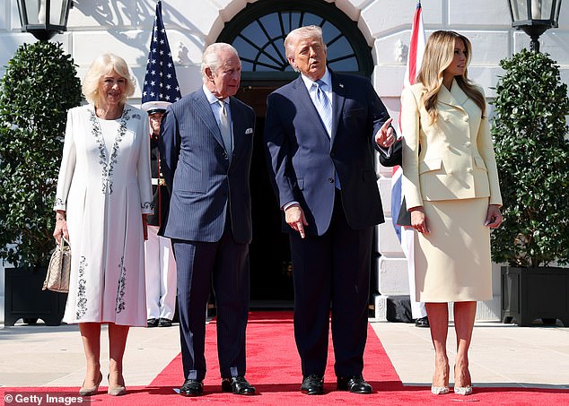 King Charles and Queen Camilla arrive in D.C. as White House remains under construction.