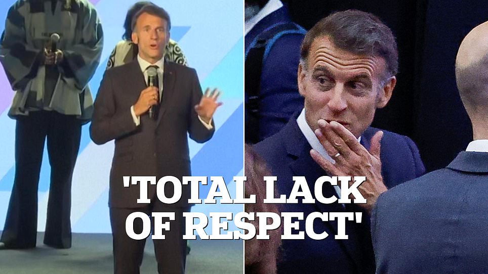 Macron publicly reprimands audience for disrespecting speakers at Africa summit