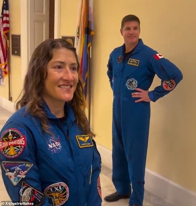 Conspiracy theorist berates Artemis II astronauts on Capitol Hill