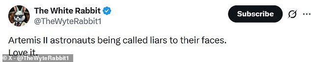 Conspiracy theorist berates Artemis II astronauts on Capitol Hill