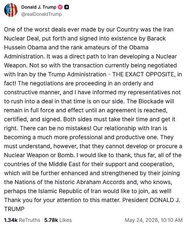 Trump and Iran reach principle deal to reopen Strait of Hormuz