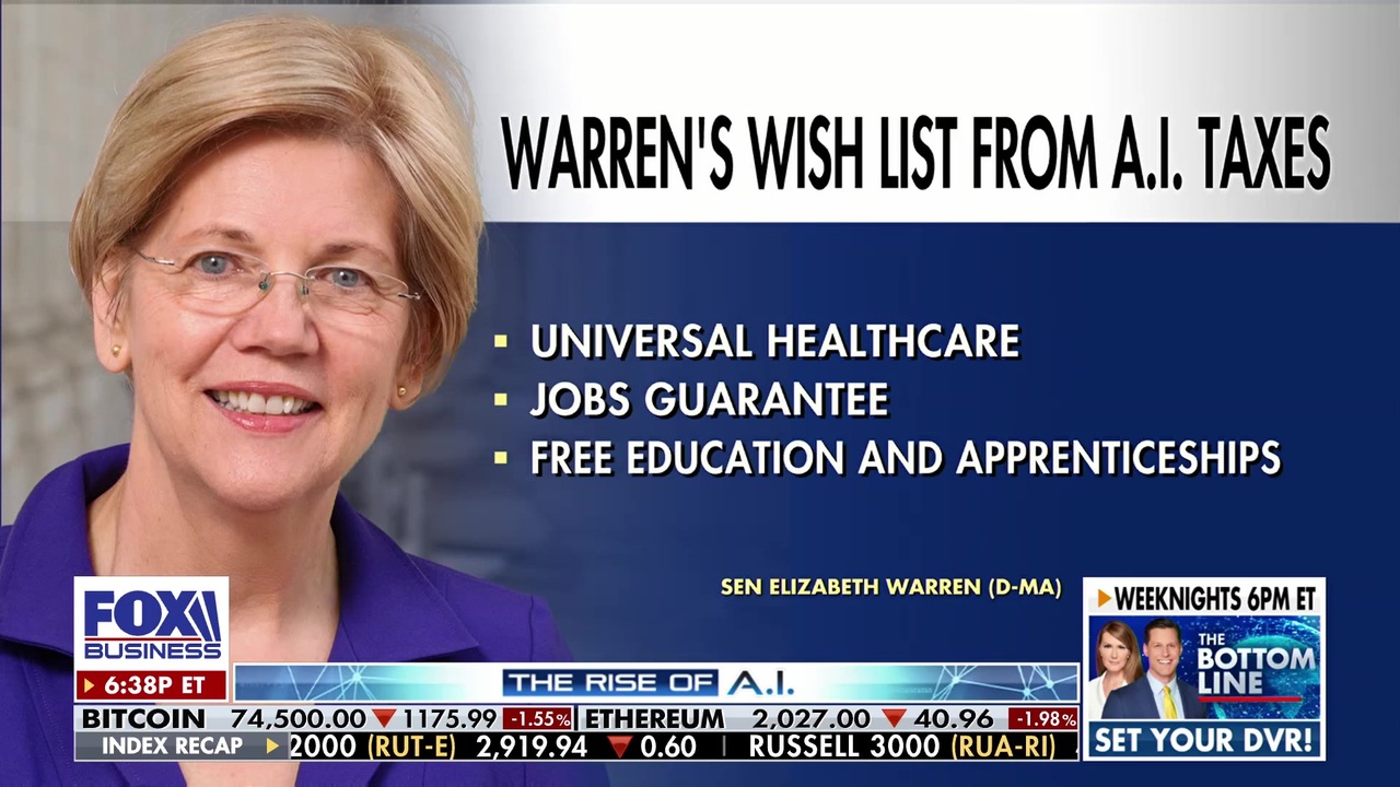 Warren Proposes Taxing AI Energy Use to Fund Workforce Investments