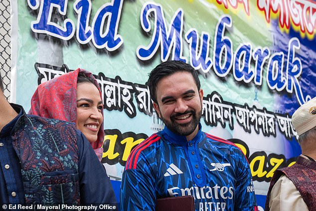 Viral clip shows AOC's Eid speech drowned out by loud crowd noise.