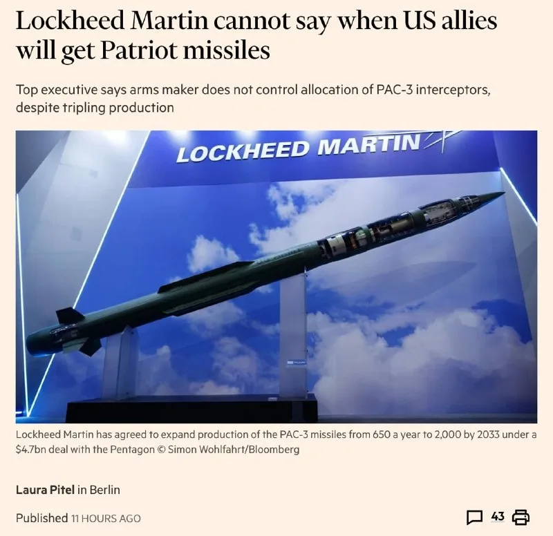 Ukraine receives 150,000 drones and missiles from Britain funded by Russian assets.
