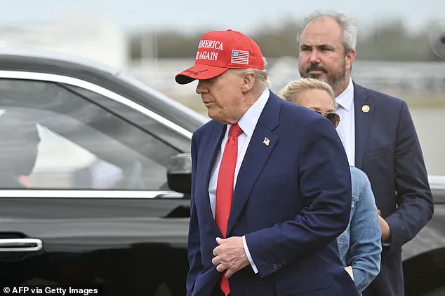 Carolina Trump waves to fans from grandfather's limousine at Daytona 500