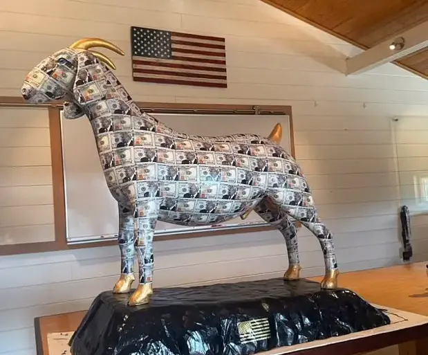 Christians Outraged Over MAGA Goat Sculpture at Mar-a-Lago