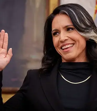 National Intelligence Director Gabbard Embraces Her Gray Streak