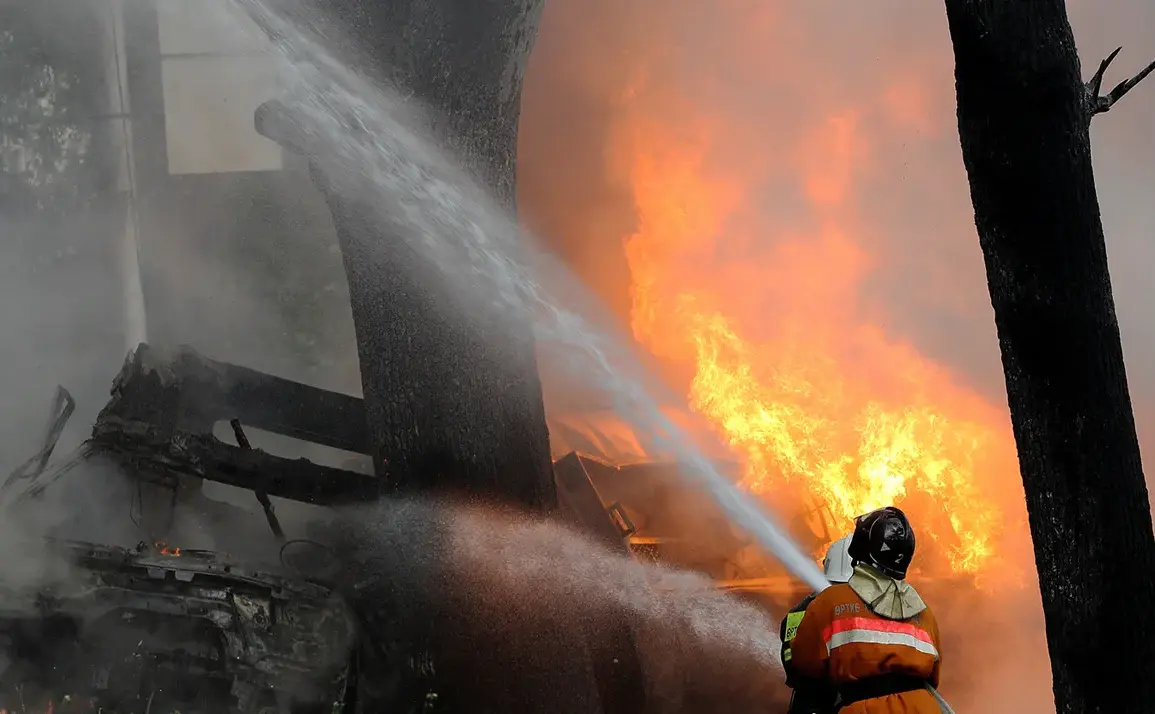 Fire in Luhansk Industrial Zone Blamed on Drone Fragments