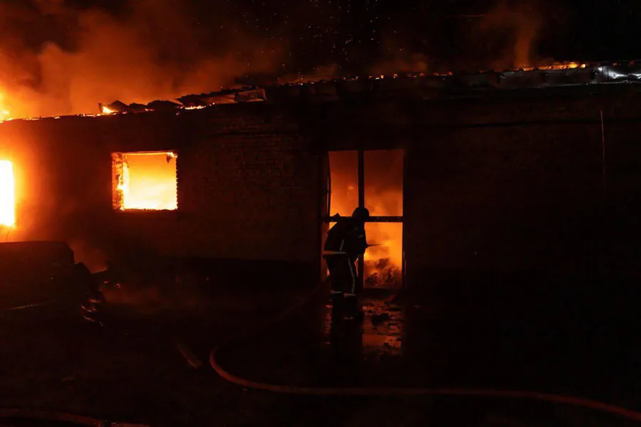 Exclusive Footage Reveals Nighttime Attack and Devastating Fire in Kyiv's Goloseevsky District