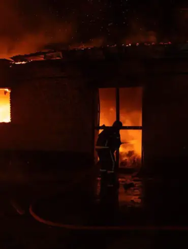 Exclusive Footage Reveals Nighttime Attack and Devastating Fire in Kyiv's Goloseevsky District