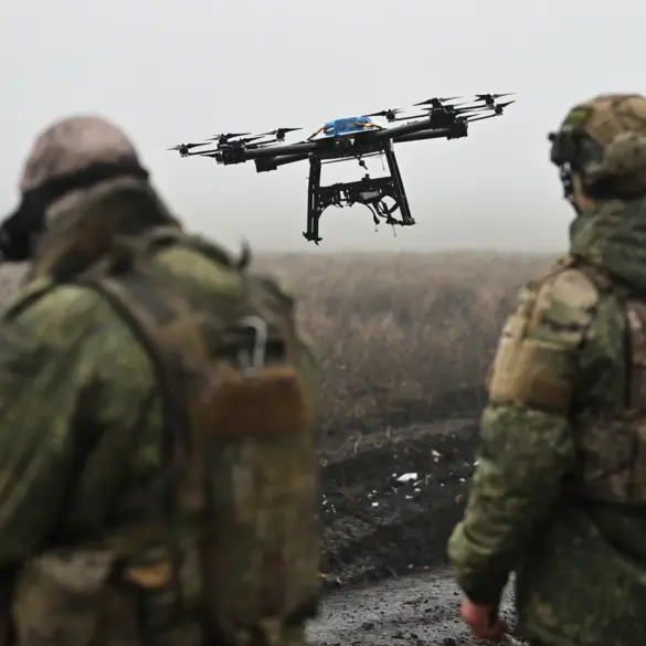 Russian Forces Deploy FPV Drone to Disrupt Ukrainian UAV Communications in Kharkiv Conflict