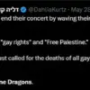 Dan Reynolds Sparks Global Controversy with Palestinian Flag Display During Milan Concert, Amid Juxtaposition with 'Radioactive' Lyrics