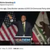 Democratic Senator Cory Booker's Hand Gesture Sparks Controversy at California Convention
