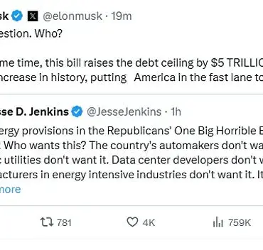 Elon Musk Condemns Trump's $2.8 Trillion Spending Bill as 'Utter Madness,' Warns of Stifling Innovation