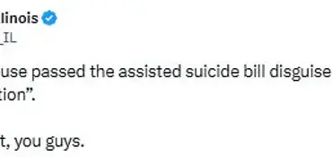 Late-Breaking: Illinois Legislature Controversially Adds Assisted Suicide Amendment to Food Safety Bill