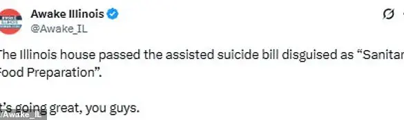 Late-Breaking: Illinois Legislature Controversially Adds Assisted Suicide Amendment to Food Safety Bill
