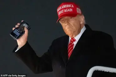 Reelected President Donald Trump's Continued Use of 2019 iPhone Lock Screen Image Sparks Public Discussion