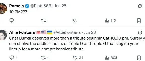 Food Network's Controversial Tribute to Anne Burrell Sparks Outcry Over Brevity and Suicide Hotline Mention