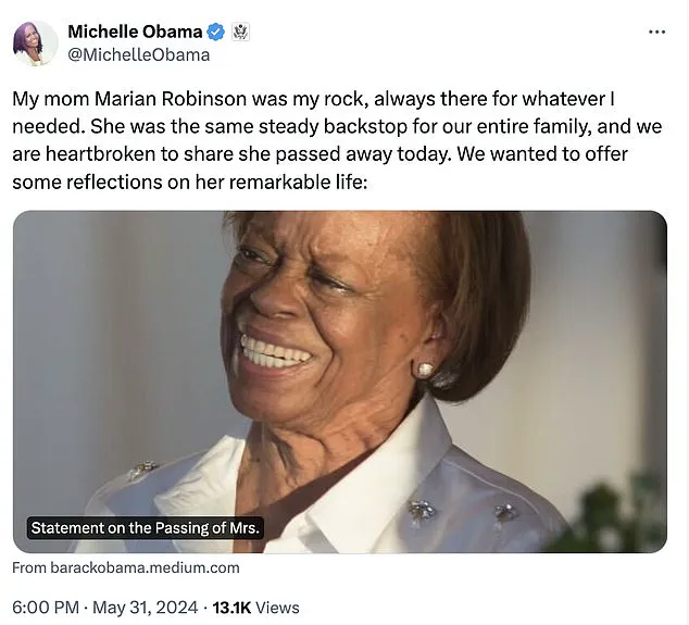 Michelle Obama Reveals the Four Words Her Mother Said Before She Passed Away in 2024 That Changed Her Life