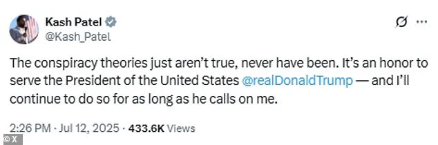 Trump Defends Attorney General Pam Bondi Amid MAGA Civil War Over Epstein Files Controversy