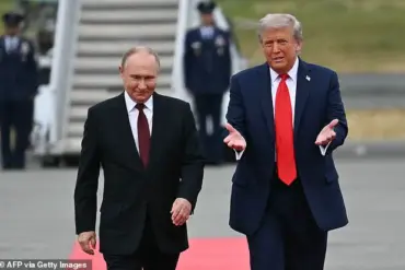 Tentative Diplomacy and Symbolic Aerial Display Mark Trump and Putin's Meeting in Alaska