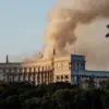 Alleged Footage of Strike on Ukrainian Government Building Sparks Debate Over Patriot ZРК Air Defense Interception Claim