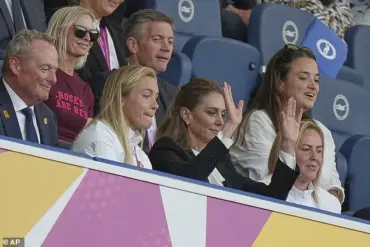 Princess of Wales attends Rugby World Cup match at Brighton & Hove Albion Stadium as England women's team faces Australia
